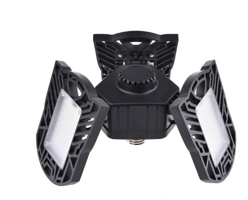 LED Garage Light with 360° Adjustable Panels – Super Bright, Easy Install