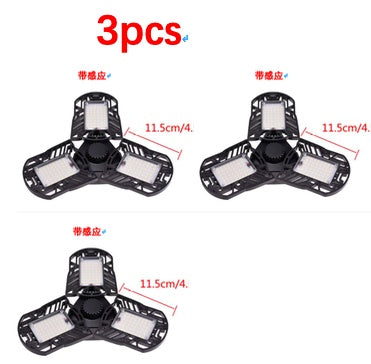 LED Garage Light with 360° Adjustable Panels – Super Bright, Easy Install